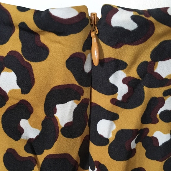 2/$12! Who What Wear Leopard Print Midi Skirt - Picture 8 of 15